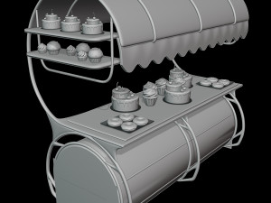 Delisious Cake Cart 3D 모델