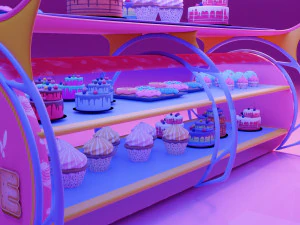 Delisious Cake Cart 3D Model