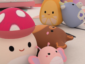 Stylized kids room 3D Model