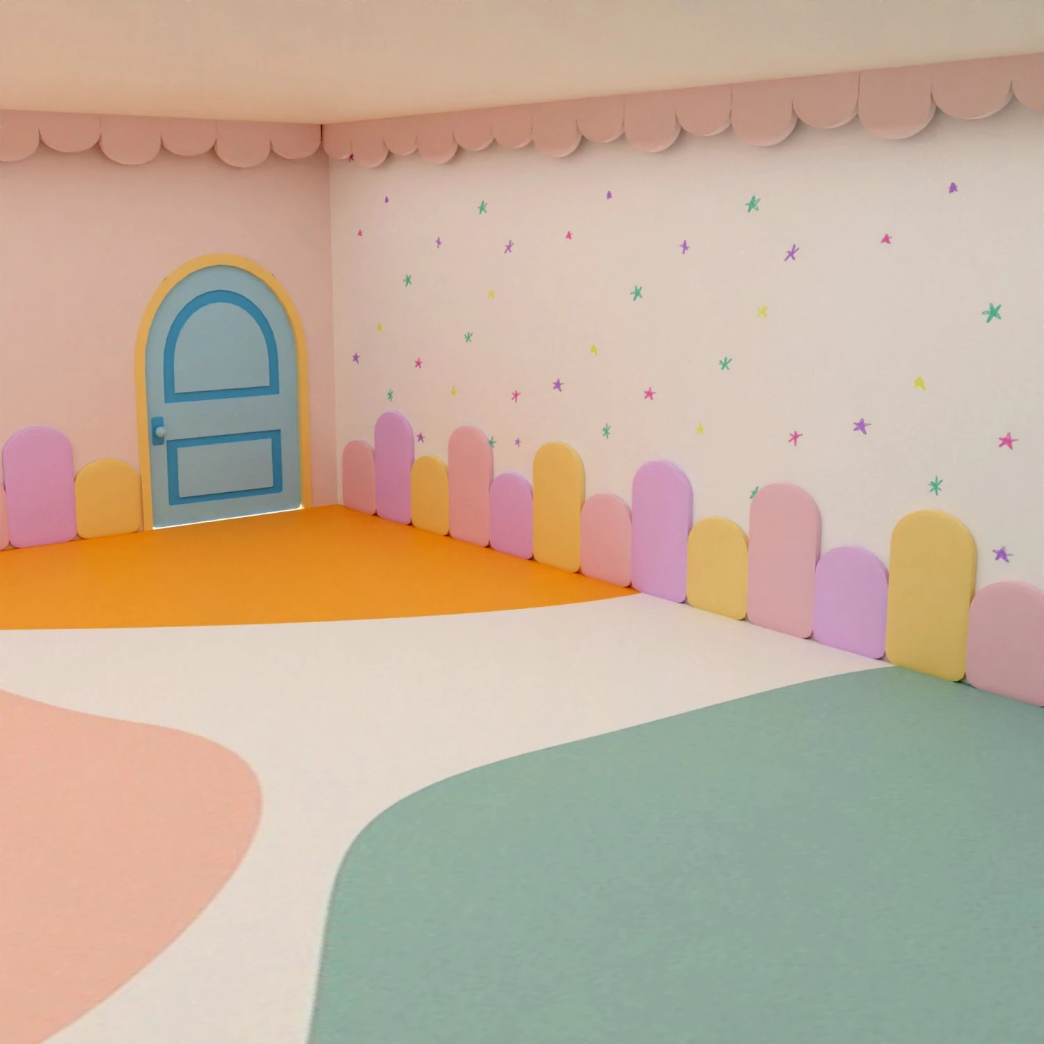 Children Room Interior 3D Model .c4d .max .obj .3ds .fbx .stl .blend 