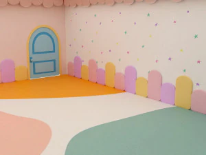 子供部屋のインテリア 3Dモデル