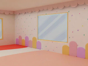 Children Room Interior 3D Model