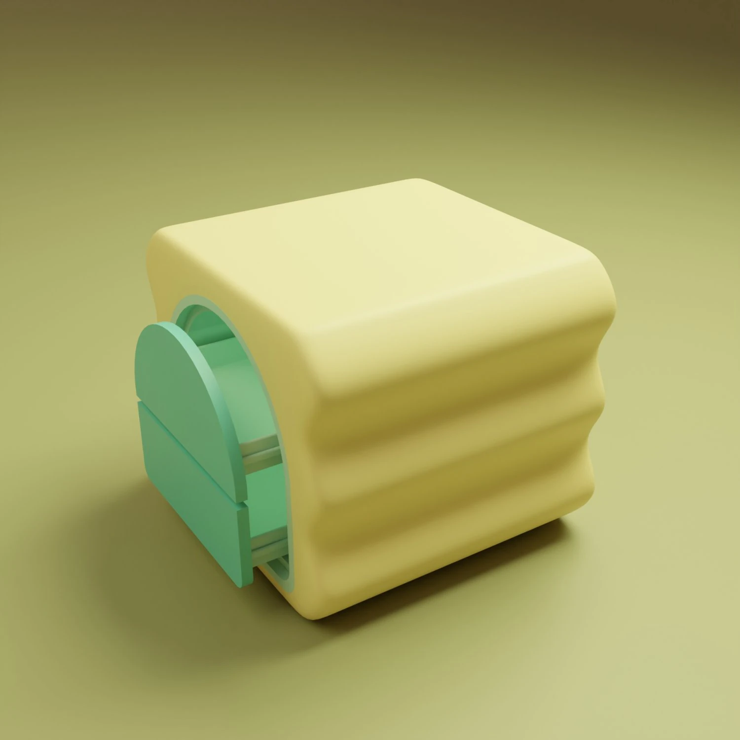 Stylized Bed Side Box 3D Model .c4d .max .obj .3ds .fbx .stl .blend
