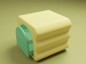 Comodino stilizzato Modello 3D