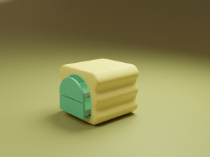 Stylized Bed Side Box 3Dモデル