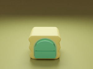 Stylized Bed Side Box 3Dモデル