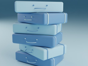 Smiley Stylized Box 3D 모델