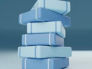 Smiley Stylized Box 3D Model