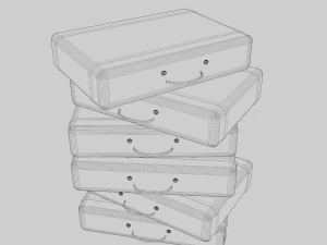 Smiley Stylized Box 3D Model