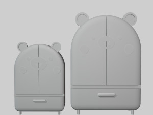 Stylized Teddy Cupboard 3D मॉडल