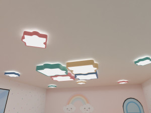 Puzzel Roof Light 3D Model