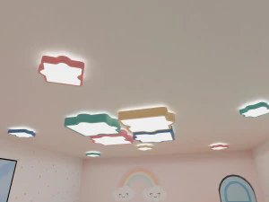 Puzzel Roof Light 3D Model