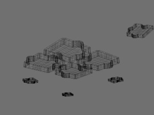 Puzzel Roof Light 3D Model
