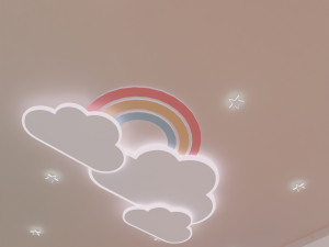 Rainbow and stars roof light Modèle 3D