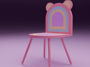 Stylized children chair 3D Модель