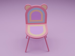 Stylized children chair 3D Модель