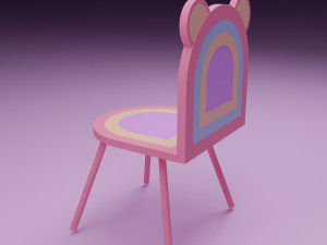 Stylized children chair 3D Модель