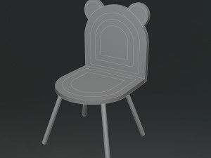 Stylized children chair 3D Модель
