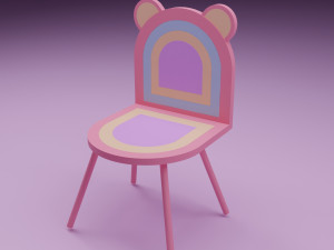 Stylized children chair 3D Модель