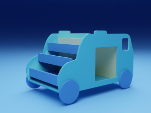 Stylized Book shelf Modèle 3D