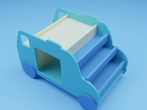 Stylized Book shelf Modèle 3D