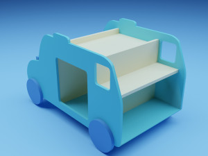 Stylized Book shelf Modèle 3D