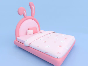 バニーベッド 3Dモデル