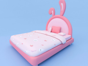 Bunny Bed Model 3D