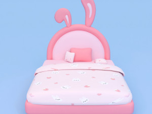 Bunny Bed Model 3D