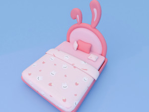 Bunny Bed Model 3D