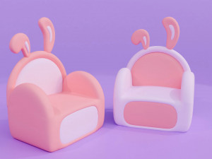 Bunny Sofa 3D Model