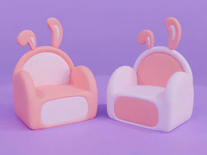 Bunny Sofa 3D Model