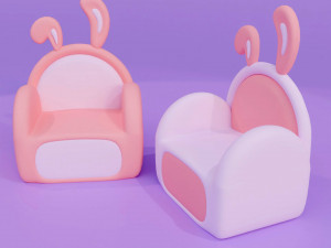 Bunny Sofa 3D Model