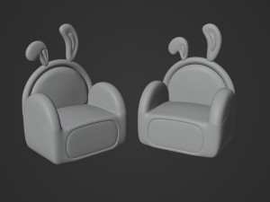 Bunny Sofa 3D Model