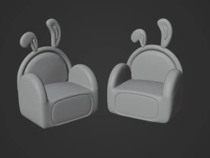 Bunny Sofa 3D Model