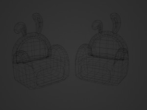 Bunny Sofa 3D Model