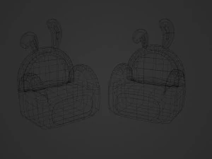 Bunny Sofa 3D Model