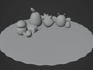 Toys and Rug 3D Model