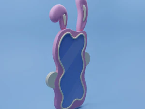 Stylized Bunny Mirror 3D Model