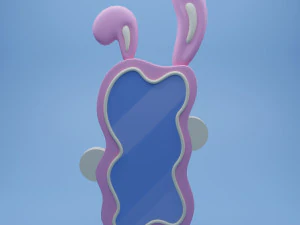 Stylized Bunny Mirror 3D Model