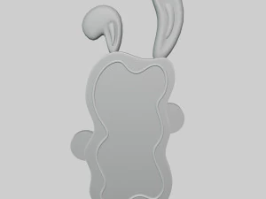 Stylized Bunny Mirror 3D Model