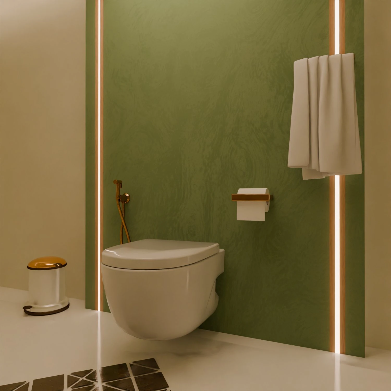 Washroom 3D Model .c4d .max .obj .3ds .fbx .stl .blend 