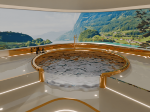 Modern Luxury Bathroom 3D मॉडल