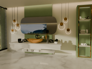 Modern Luxury Bathroom 3D मॉडल