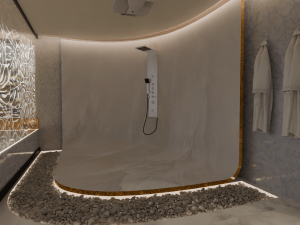 Modern Luxury Bathroom 3D मॉडल