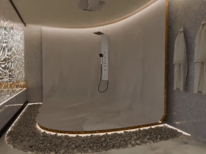 Modern Luxury Bathroom 3D Model
