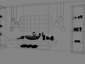 Modern Luxury Bathroom 3D मॉडल