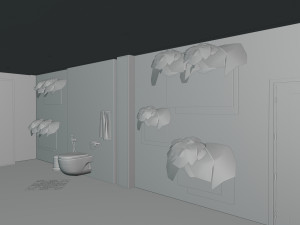 Modern Luxury Bathroom 3D मॉडल