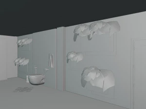 Modern Luxury Bathroom 3D Model