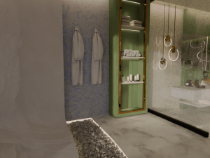 Modern Luxury Bathroom 3D मॉडल